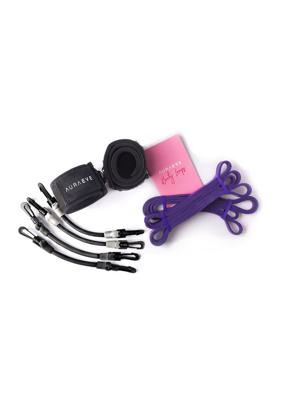 NEW - Black and Purple Booty Bundle Set - Booty Bands and Activewear