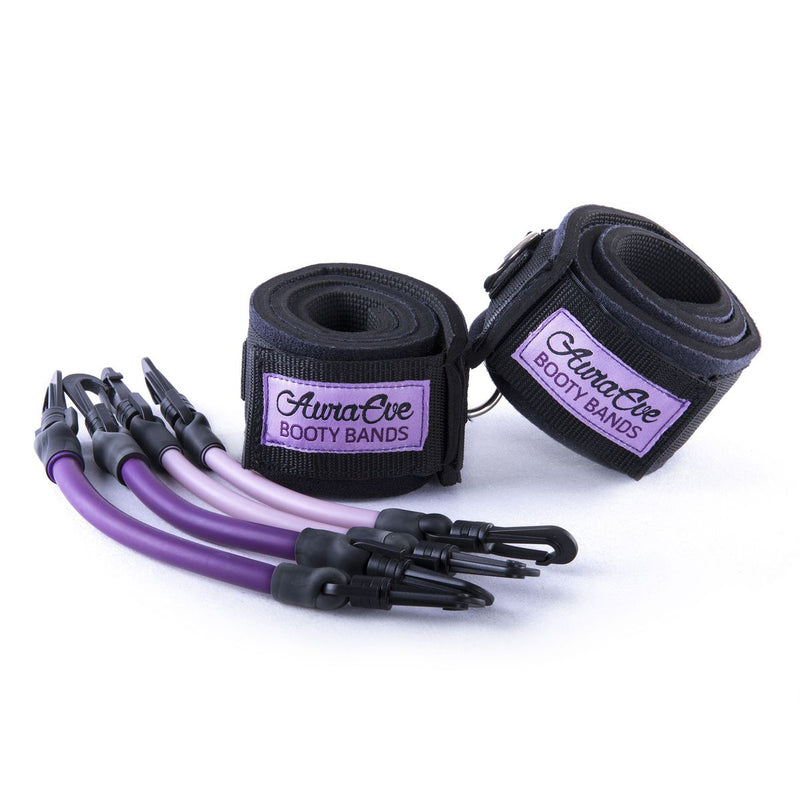 NEW Purple Booty and Blue Resistance Loops Bundle Set - Booty Bands and Activewear