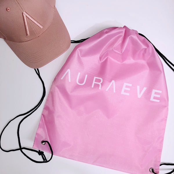 Pink Drawstring Bag - Booty Bands and Activewear